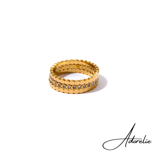 Adorelie™ 3-teiliger Glitzer-Ring