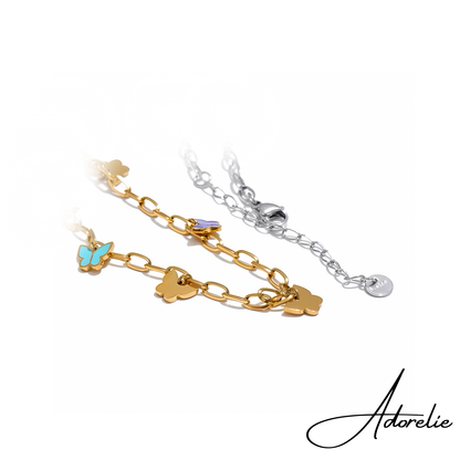 Adorelie™ Schmetterlinge der Freundschaft Armband