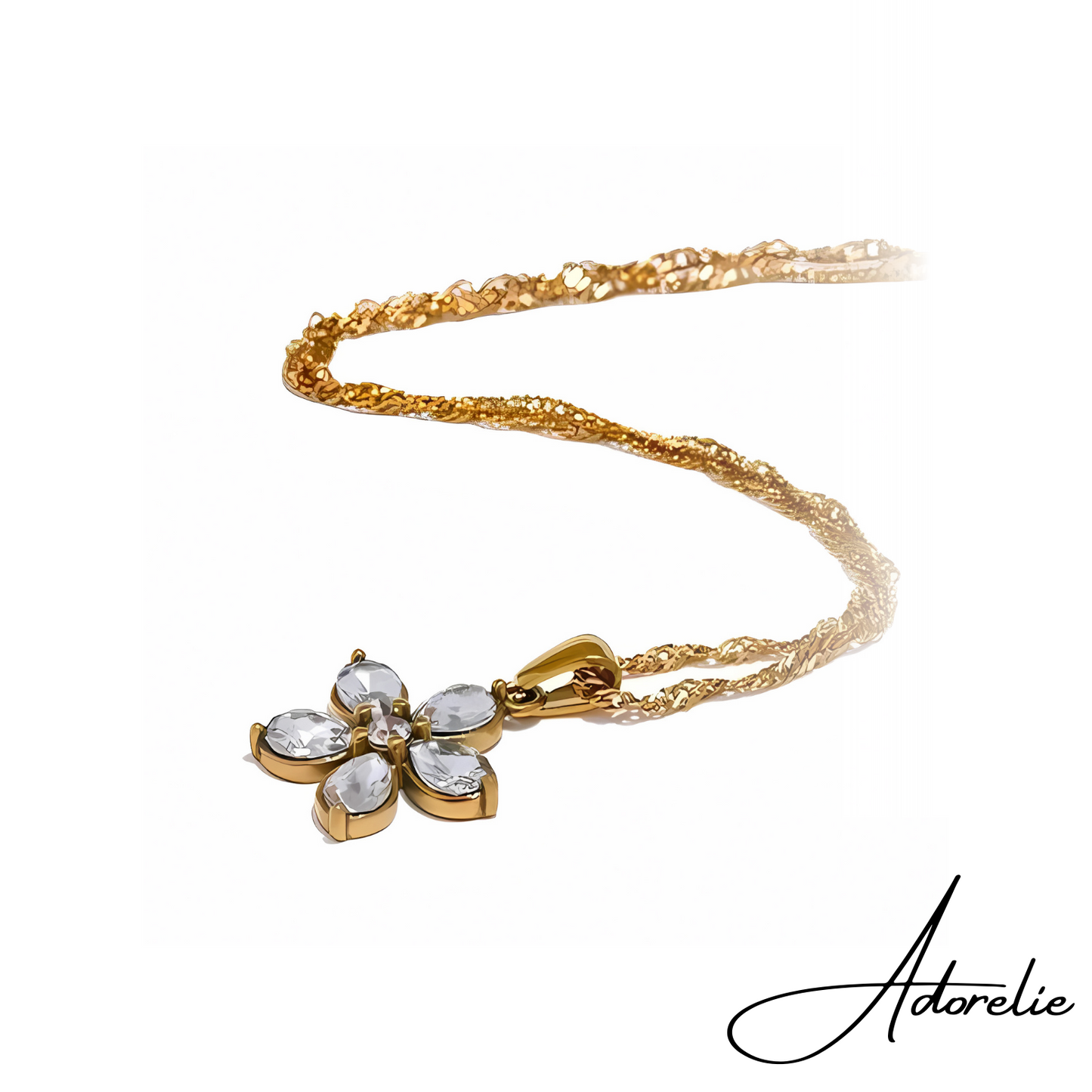 Adorelie™ Blume der Vielfalt Halskette