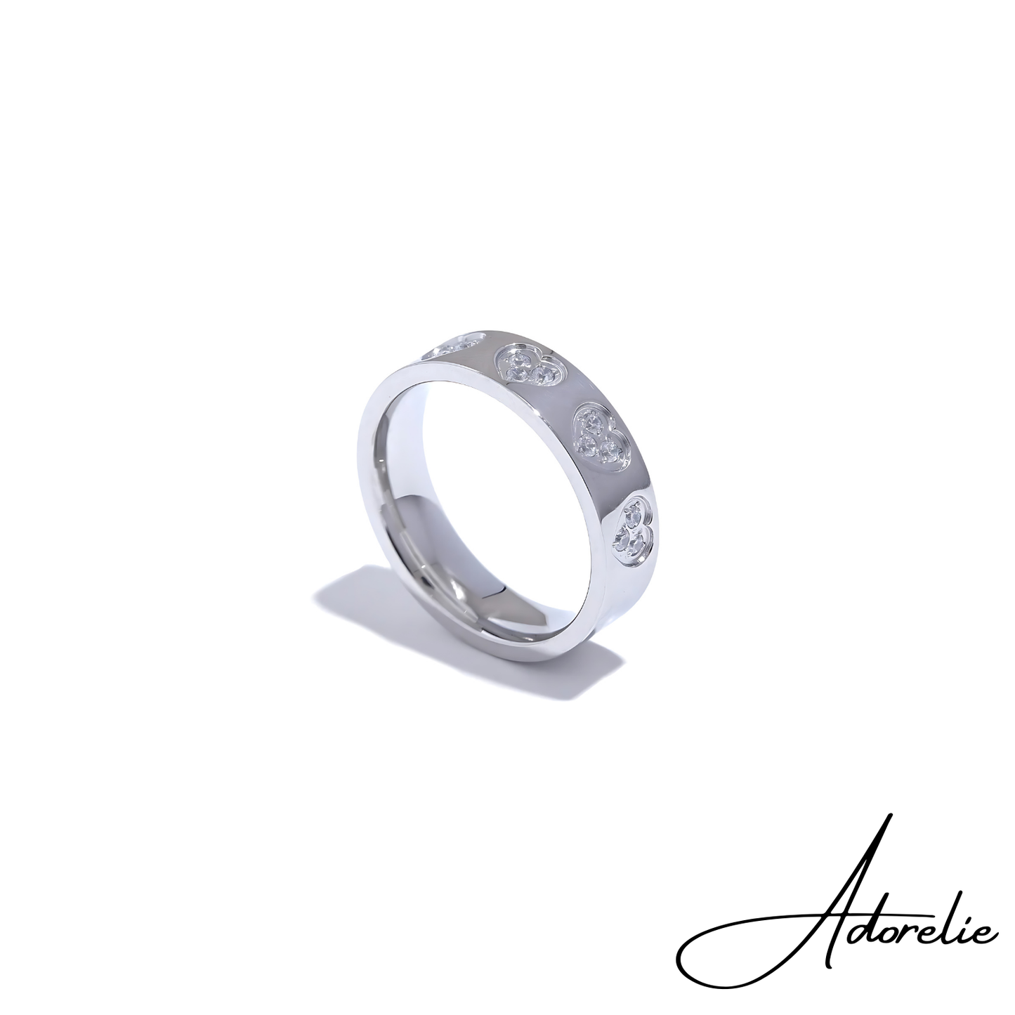 Adorelie™ Herzen der Diamanten Ring