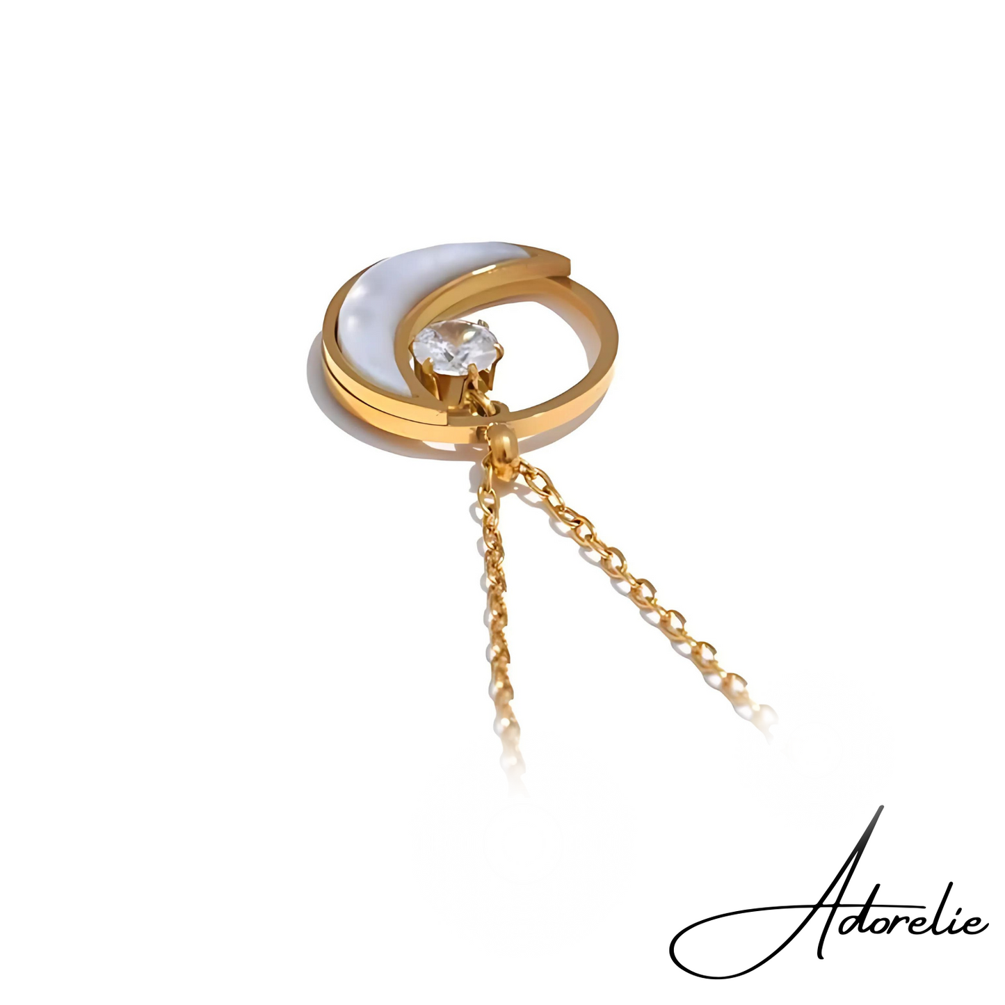 Adorelie™ Mond und Diamant Halskette