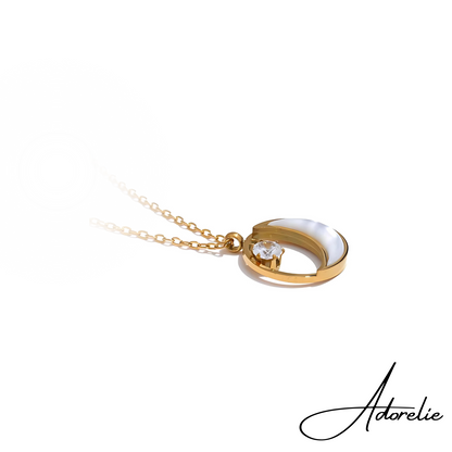 Adorelie™ Mond und Diamant Halskette