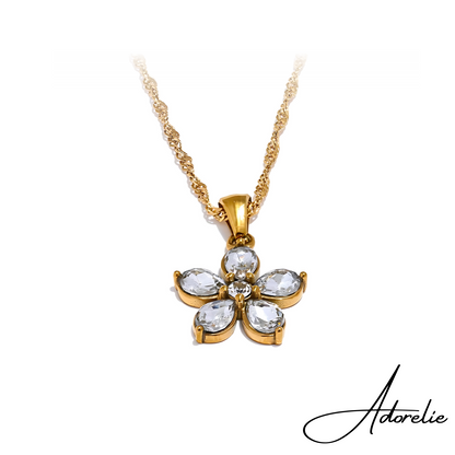 Adorelie™ Blume der Vielfalt Halskette