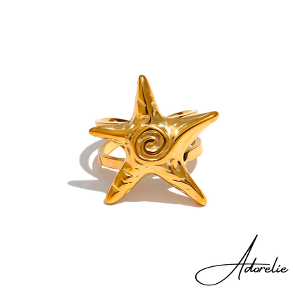 Adorelie™ Goldener Sternfisch Ring